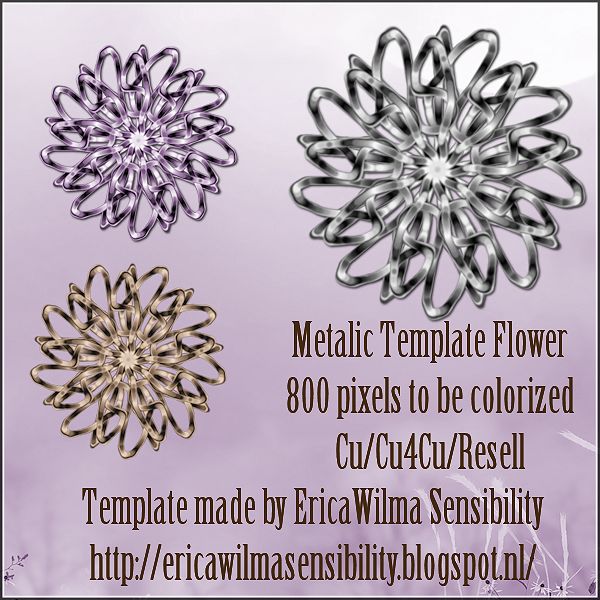 EW Metalic Flower Template